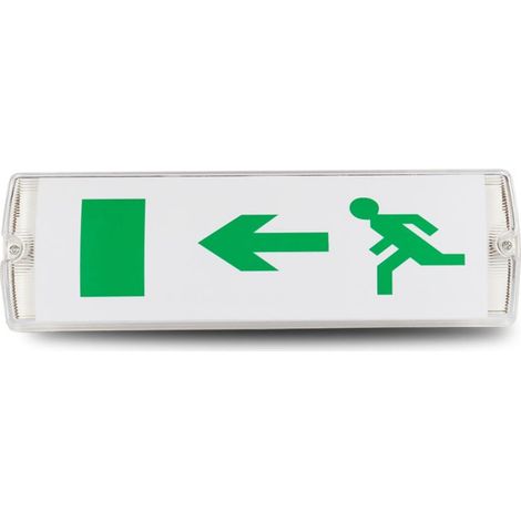 LED emergency lighting, protection class: IP20, exit/emergency sign, illuminated (1/4)