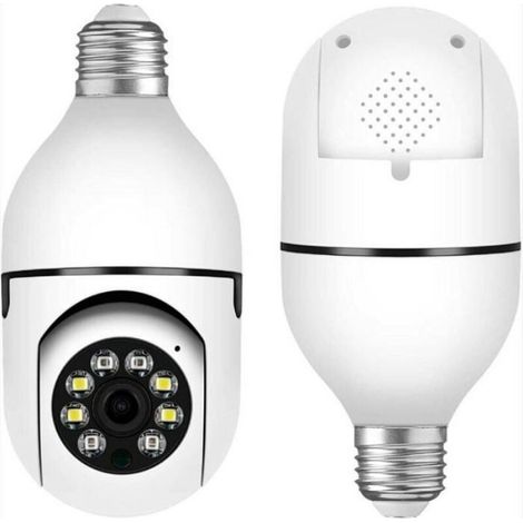 Caméra ampoule WiFi extérieure 1080P 360° vision nocturne sécurité intelligente (1/4)