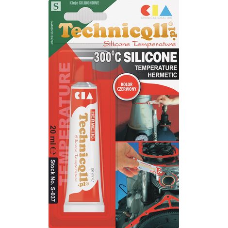 Hochtemperatur-Silikon rot 20 ml - TQ S-037