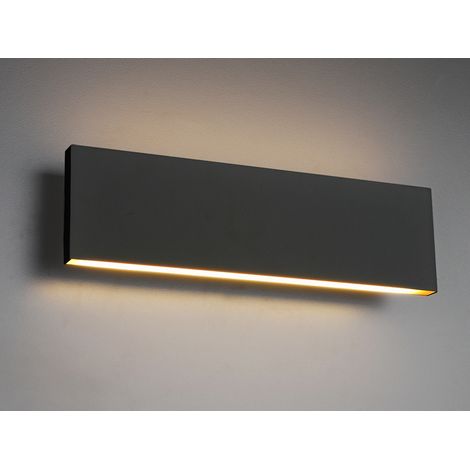 Wandleuchte Anthrazit Doppel-LED-Emission L28 cm Concha Trio Beleuchtung (1/5)