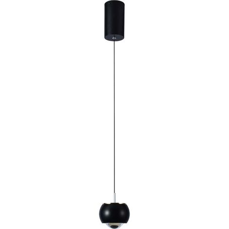 Lámpara colgante LED V-TAC de 9 W, color negro, 10 x 10 x 100 cm, blanco cálido