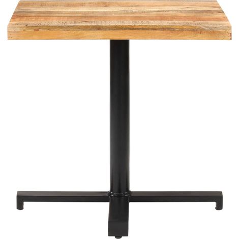 Maison Exclusive - Tavolino da Bistrot Quadrato 80x80x75 cm Legno di Mango Grezzo