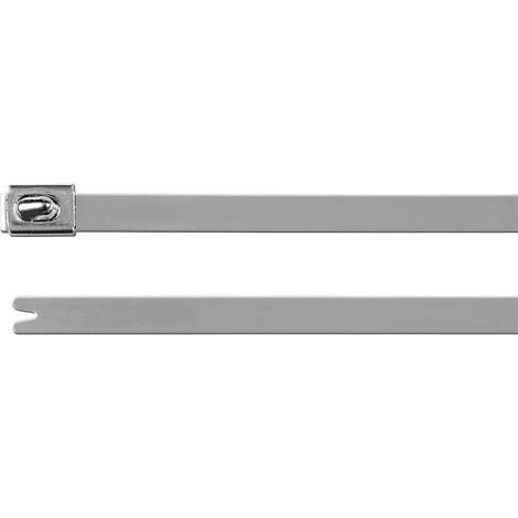 HellermannTyton 111-94339 MBT33H-SS316-ML Kabelbinder 838 mm 7.90 mm Silber mit Kugelverschluss, UV-