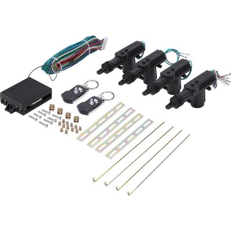 Kit universel de verrouillage/déverrouillage de porte électrique centrale de voiture, système de sécurité à verrouillage à distance, entrée sans clé (1/5)