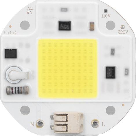 Lampe de culture LED COB 50W, spectre complet 380-800nm, module LED pour plantes, 110V, idéal pour projets DIY.