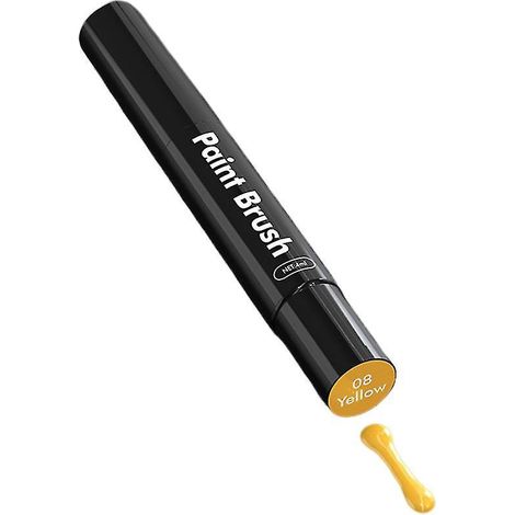 Correcteur de rayures pour carrosserie - Stylo applicateur de peinture (pinceau inclus) - 1 pièce - Jaune (1/5)