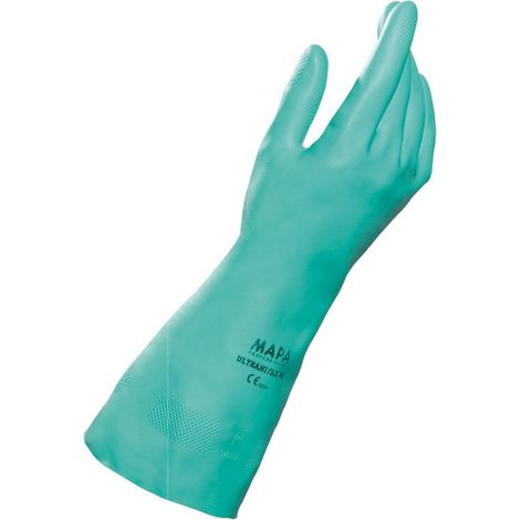 10PAIA GUANTI IN NITRILE ULTRANITRIL PLUS Col. Verde tg.10