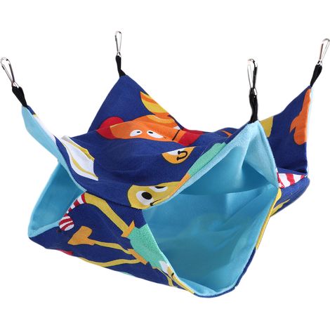 Hamac suspendu double couche en toile pour petits animaux de compagnie, type D (1/5)