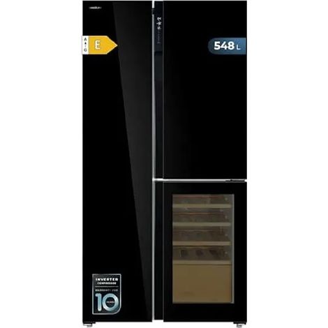 Cecotec – Réfrigérateur américain 548 litres – Total No Frost – Compresseur Inverter Plus – Refroidissement rapide – Bac à humidité (1/3)