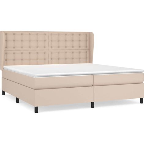 Maison Exclusive - Sommier à lattes de lit avec matelas Cappuccino 200x200 cm (1/5)