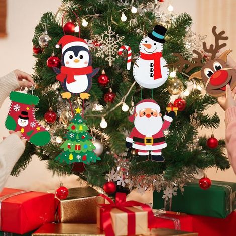 Diy Albero di Natale - INBOXXARTY - Multicolore - decorazioni per albero di Natale - Festa di Natale - Feltro
