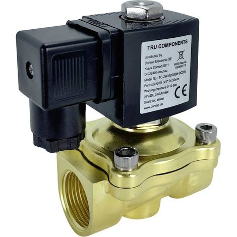 TRU COMPONENTS Valvola ad azionamento diretto TC-14211676 TC-2W3120GBN-DC24V 24 V/DC G 3/4 Larghezza nom 20 mm 1 pz. (1/3)