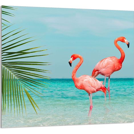 PANNELLO IN VETRO PER CUCINA 65x60 Flamingo (1/5)
