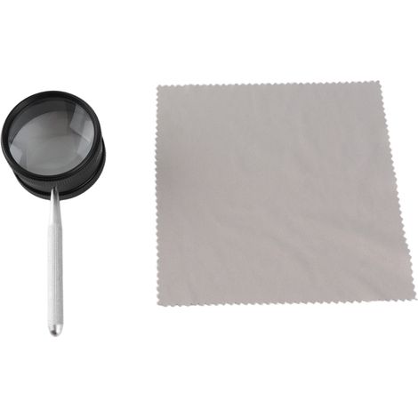 Loupe de poche portable à glissière avec manche 35X 50mm pour bijoux examen lecture (1/5)