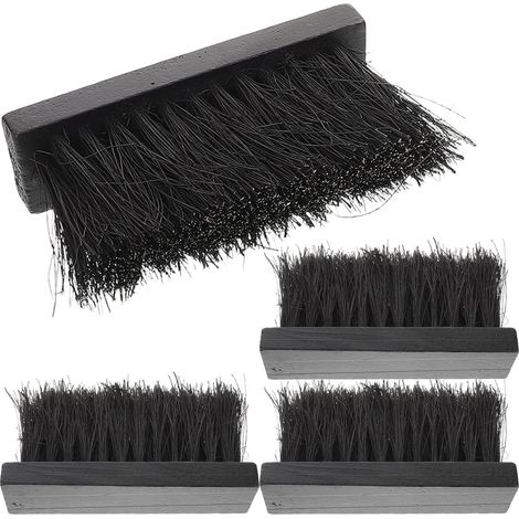Brosse de rechange pour cheminée (lot 4) en fibre palmier noire (1/5)