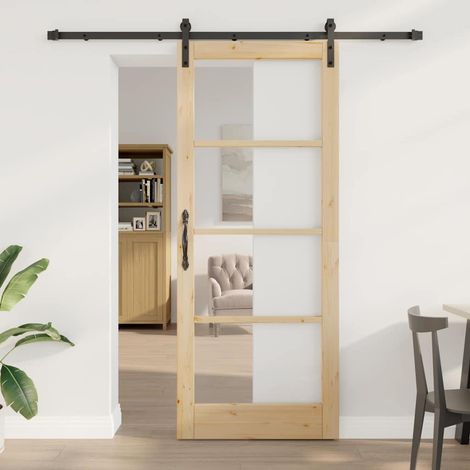 Puerta Interior ORKDAL Natural 86 x 211 cm vidaXL