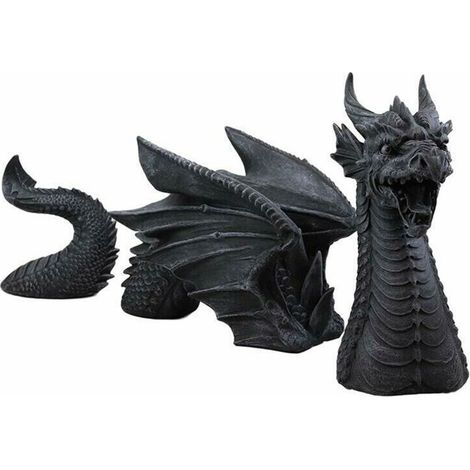 Gran dragón gótico para decoración de jardín: escultura gótica para interior o exterior.