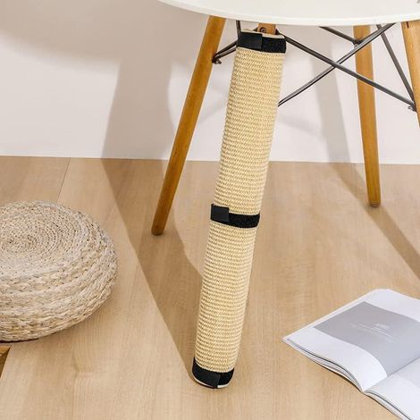 Tapis griffoir en sisal Beige Naturel pour Meubles Tapis canapés Protection Contre Les griffures de Chaise Bureau Tapis à gratter protège Les Tapis et canapés,25X50cm (1/5)