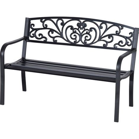 Banc de jardin SINTRA noir (1/5)