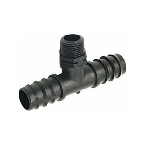 Tuyau d'Arrosage Connecteurs, 10pcs, Diviseur T Connecteur en Plastique, 2 Voies pour Arrosage, Adaptateur Durable (1/4)