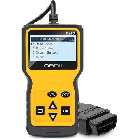 Scanner OBD2 pour Voiture, Scanner OBD2 Lecteur de Code Moteur ODB2 Outil de Diagnostic OBD, Scanner Lecteur de Code Véhicule Diagnostic, pour Véhicules Check Engine Light à Protocole OBDII (1/5)