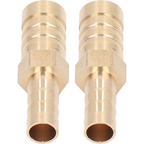 2 Pièces Raccords Réducteurs en Laiton avec Crépines, Jonction Filetée Hexagonale 12mm (1/2") vers 8mm (5/16") pour Tuyauterie (1/5)