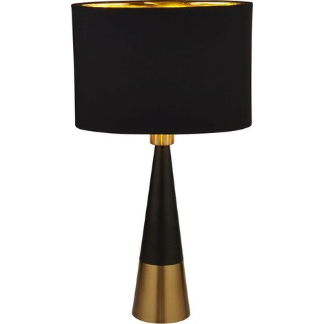 Lampe Telescope 1x60W E27 Noir Cuivre Or (1/3)