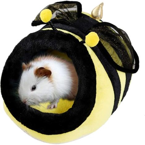 Cama Para Roedores - Cueva De Felpa Con Cierre - Para Chinchillas, Erizos, Cobayas, Hámsters Y Ratones - 1 Unidad (1/5)