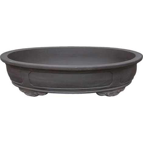 Vaso per bonsai ovale in gres 111x89x20 cm - WY25a