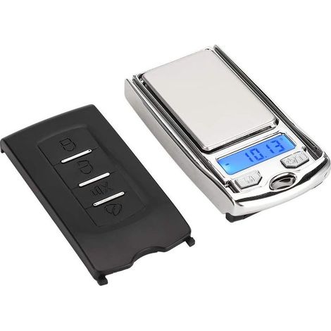 Digitale Waage – 100 g / 0,01 g – Für Schmuck, Lebensmittel, Büro, Küche – Tragbar, Taschenformat – LED-Anzeige – Tara-Funktion – 1 Stück