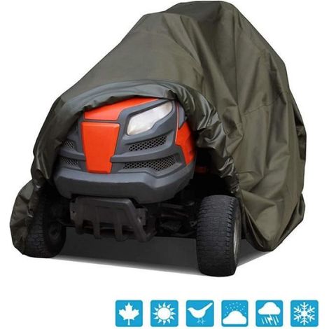 Housse pour tondeuse autoportée, housses de tracteur hautes performances imperméables pour la protection UV, housse étanche (1/3)