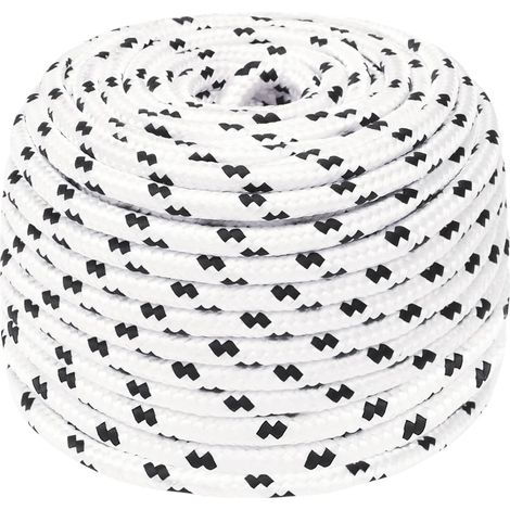 Maison Exclusive - Arbeitsseil Weiß 10 mm 100 m Polyester