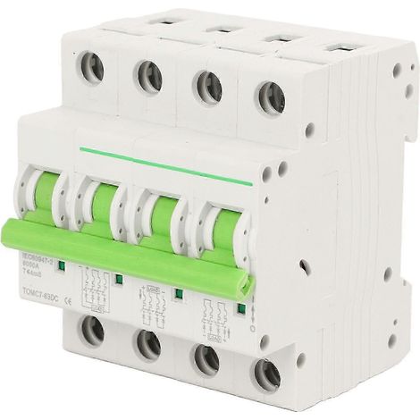 Disjoncteur solaire photovoltaïque 20A 1000V, protection fiable et stable pour installations PV, interrupteur miniature MCB sécurisé, équipement de sécurité robuste pour systèmes solaires, coupe-circu (1/4)