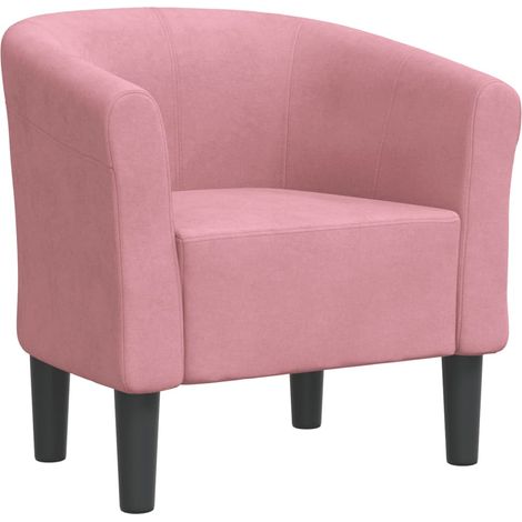 Chaise cabriolet rose velours (1/5)