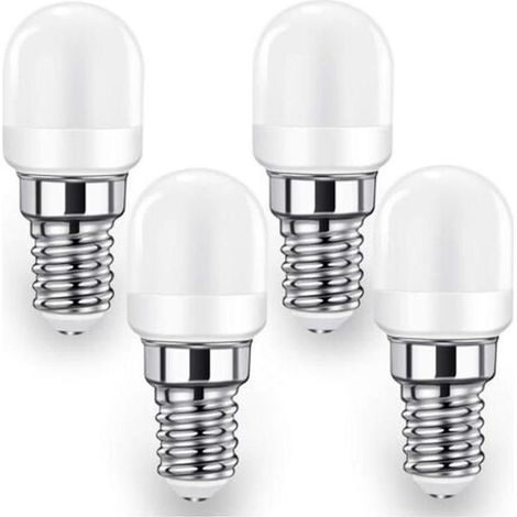 HOXILEELEOLampe E14 ha condotto la Lampadina per Frigorifero, 2W SUA Lampada (equivalente a 20W-25W), 140LM, Bianco freddo-6000K pack di 4 (1/5)