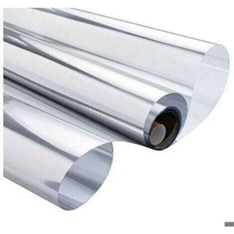Film miroir fenêtre 90x300 cm – Anti-regard, anti-chaleur, UV & électrostatique – Argent (1/5)