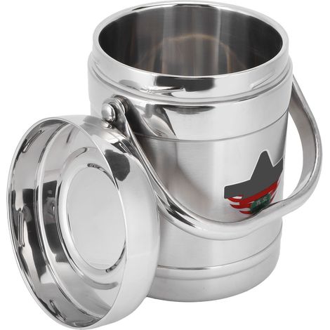 Boîte repas isotherme en acier inoxydable 1.2L, forme droite, pour école et bureau