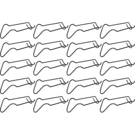 Boucles de Serrage Métalliques 20 Pièces Noires pour Support de Plante Réutilisables, pour Structure de Serrage, Fixation de Pilier, Format 20 Pièces (1/5)