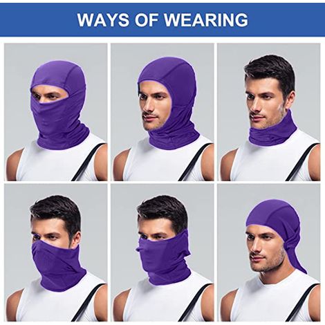 masque de cyclisme, couvre-chef, sports de plein air, vélo, crème solaire d'été, soie glacée magique (1/5)