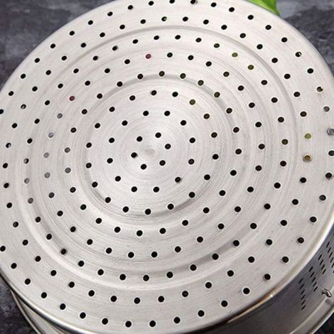 Panier Vapeur - Acier Inoxydable - Trois Compartiments - Pour Autocuiseur 20 Cm - 3,5 L Minimum - 1 Pièce (1/5)