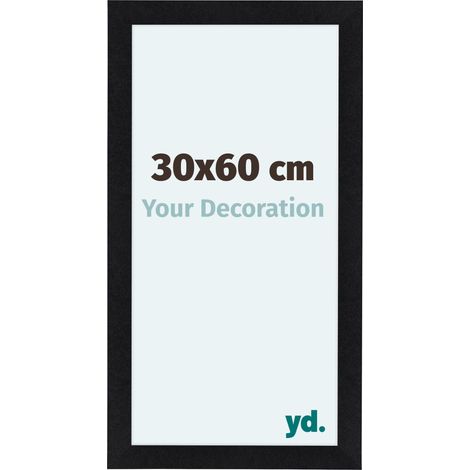 yd. - Cadre photo 30x60 - Noir Mat - MDF - Como (1/5)