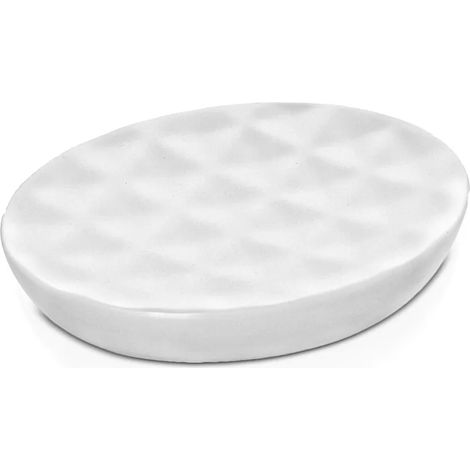 Porta saponetta da appoggio colore bianco in ceramica Cristal (1/3)