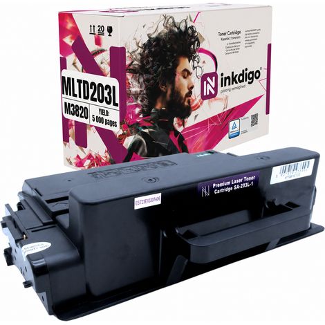 Tóner Inkdigo MLT-D203L compatible con Samsung ProXpress M3320ND SL-M3320ND con certificación TÜV. (1/5)