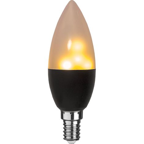 Star Trading Lampe LED E14 C37 Flame, blanc chaud, détecteur de gravité, extérieur, 11,3 cm