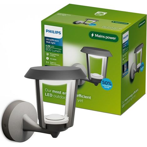 Applicateur extérieur LED Nuvy anthracite 4,3 W (1/2)