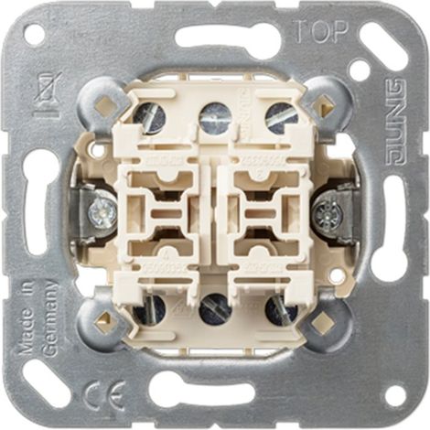 Jung Interruptor basculante (mecanismo) 20 AX 250 V, Doble conmutación 509-20 U