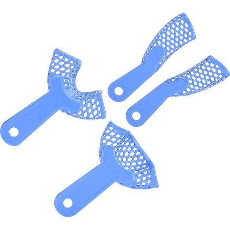 Plateau d'empreinte dentaire perforé autoclavable - Fournitures portables pour soins dentaires et buccaux (1/5)