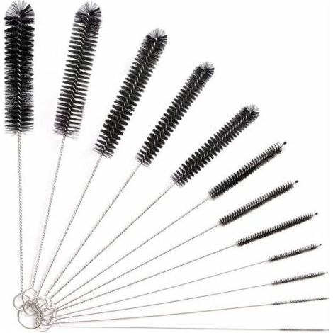 12-teiliges Schlauchreinigungsbürsten-Set, Reinigungsbürste, Schlauchreinigungsbürste für Glasbabyflaschen, Babyflaschen, Wasserkocher, Tastaturen, Schlauchreinigungsbürsten, Flaschenreinigungsbürste