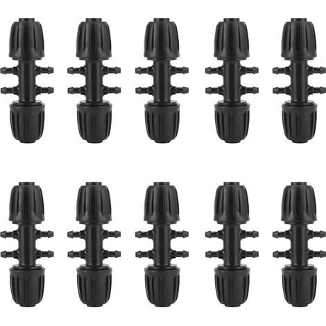 10 raccords réducteurs barbelés 16 mm vers adaptateur 4/7 pour tuyau d'arrosage jardin irrigation (1/5)
