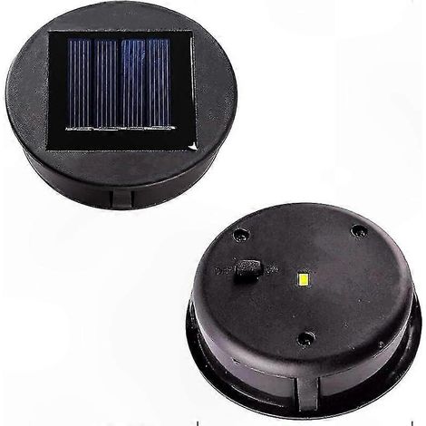 Set mit 2 Ersatz-Solarlaternen inklusive LED-Leuchtmitteln, Solarpanel und Lampenschirmen, Ersatzteile für Gartendekoration und Außenbeleuchtung (1/5)